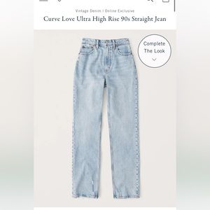 Curve Love Ultra High Rise 90s Straight Jean